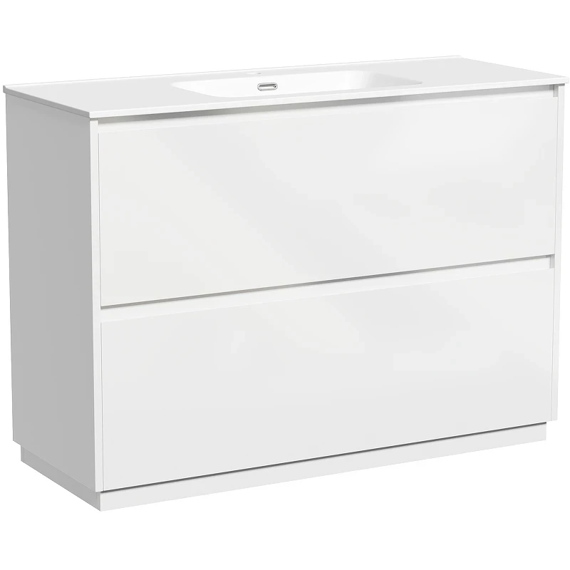 Тумба под раковину Sancos Libra Floor 120 LB120F-1W Белый глянец МДФ / ЛДСП