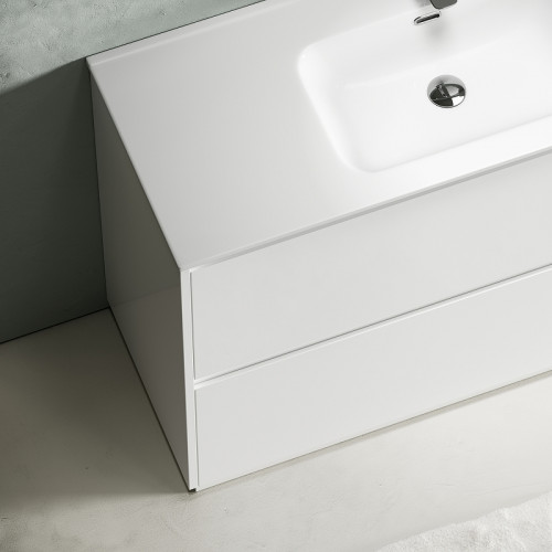 Тумба под раковину Sancos Libra Floor 120 LB120F-1W Белый глянец МДФ / ЛДСП