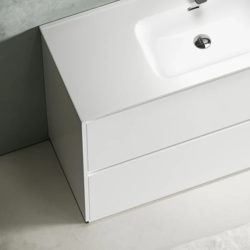 Тумба под раковину Sancos Libra Floor 120 LB120F-1W Белый глянец МДФ / ЛДСП