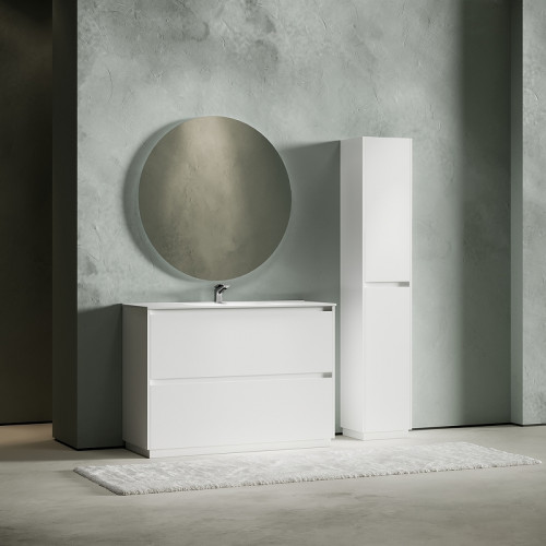 Тумба под раковину Sancos Libra Floor 120 LB120F-1W Белый глянец МДФ / ЛДСП