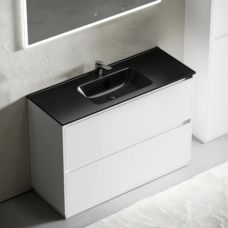 Тумба под раковину Sancos Libra Floor 120 LB120F-1W Белый глянец МДФ / ЛДСП