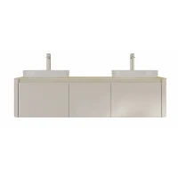 Тумба с раковиной Black&White Universe U916.1600-2 160 9161600-2 цвет Beige glossy