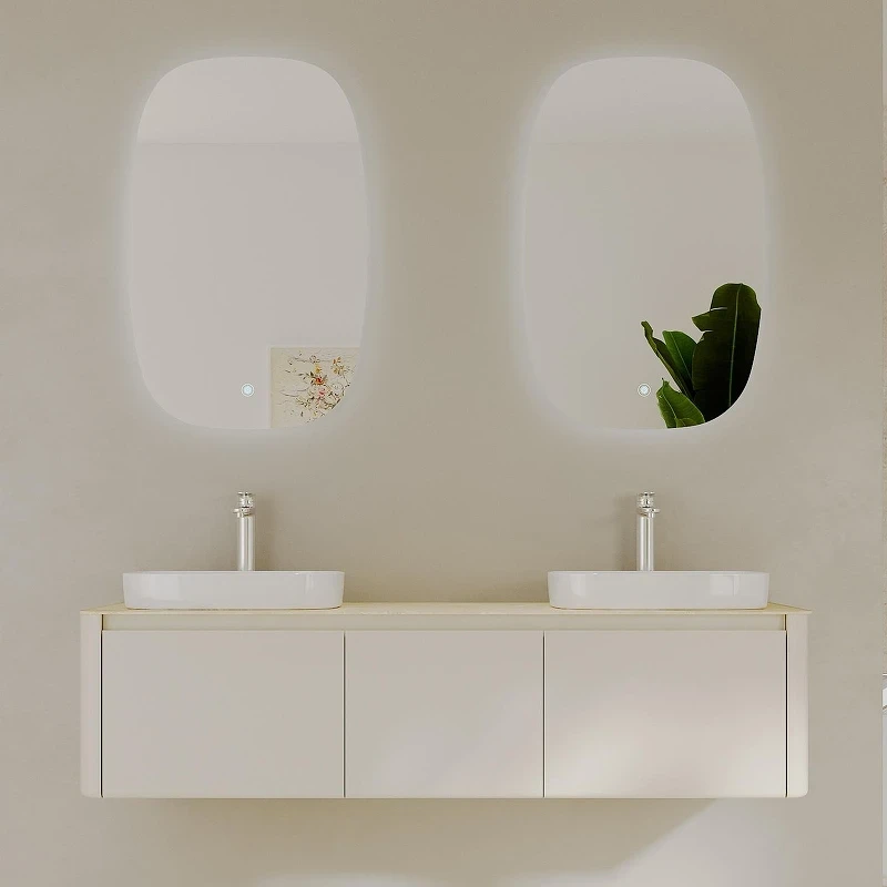 Тумба с раковиной Black&White Universe U916.1600-2 160 9161600-2 цвет Beige glossy