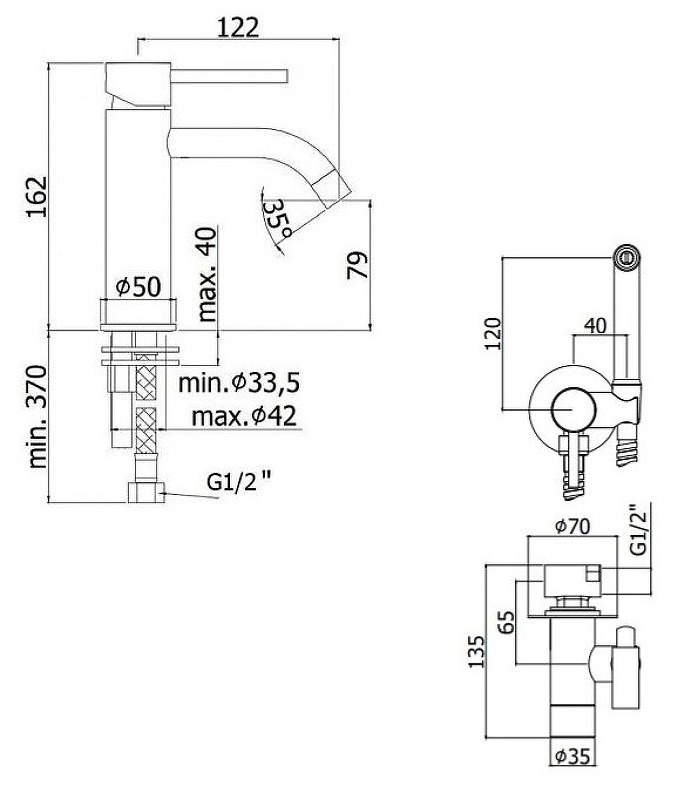 Комплект смесителей Paffoni Light KITZCOL632NO71 Черный матовый латунь
