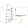 Душевая дверь RGW Stilvoll SV-004-B 110 353200411-14 профиль Черный стекло прозрачное