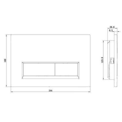 Клавиша смыва Kludi Unifix 32PP0139 цвет Черный матовый