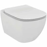 Унитаз с инсталляцией Ideal Standard Tesi P3868V1 с сиденьем Микролифт и клавишей смыва Хром