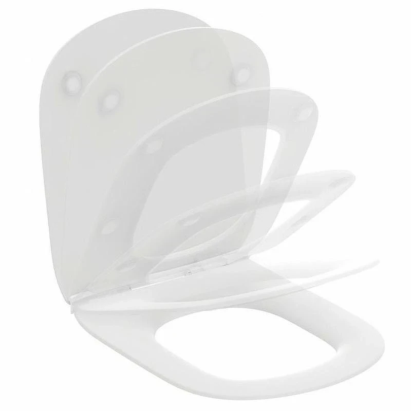 Унитаз с инсталляцией Ideal Standard Tesi P3868V1 с сиденьем Микролифт и клавишей смыва Хром