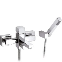 Смеситель для ванны Remer SQ3 S02 Хром латунь на стену