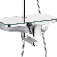 Душевая система WeltWasser WW DP 1020 CR 10000003184 Хром латунь на стену