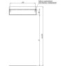 Металлическая полка Aquanet Магнум 40 334110 Сталь браш