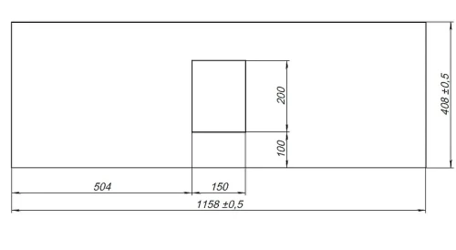 Столешница под раковину Allen Brau Priority 120 1.31012.G Графит искусственный камень (литьевой мрамор)
