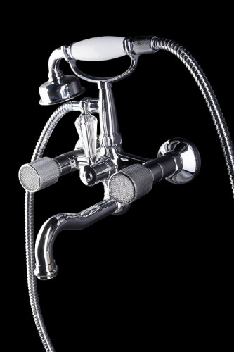 Смеситель для ванны Boheme Royal Cristal 273-Royal/CRST Хром латунь на стену