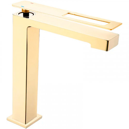 Смеситель для раковины Boheme Q 142-GG Золото латунь