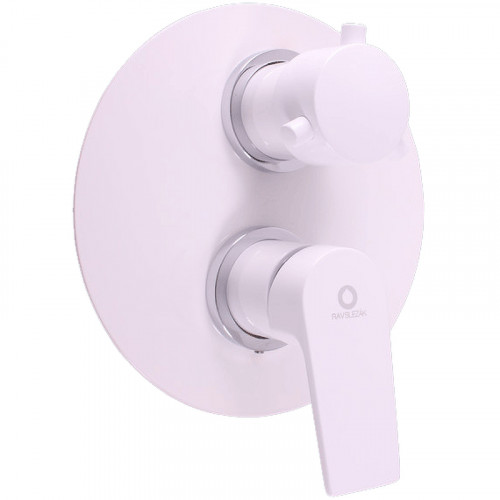 Смеситель для душа Rav Slezak Colorado CO186KBC Белый глянцевый Хром латунь встраиваемый