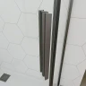 Душевой уголок Veconi Ottimo 80х80 OP10GR-8080-07-C9 профиль Графит брашированный стекло матовое