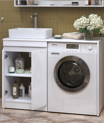 Тумба под раковину Vigo Urban 60 tn.URB.60.2D Белая МДФ / ЛДСП