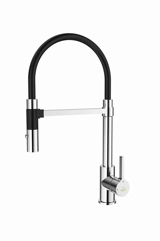 Смеситель для кухни Rose R133 цвет Хром Черный