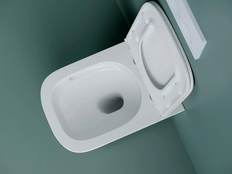 Унитаз с инсталляцией Ceramicanova Union CN4009T + Grohe Rapid SL 38811KF0 с сиденьем Микролифт и Черной матовой клавишей смыва
