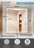 Зеркало Континент Amaze 800x900 ЗЛП643 с подсветкой с сенсорным выключателем стекло