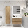 Шкаф пенал Art&Max Family M 40 Family-M-1500-2A-SO-HG подвесной цвет Дуб Харбор золотой