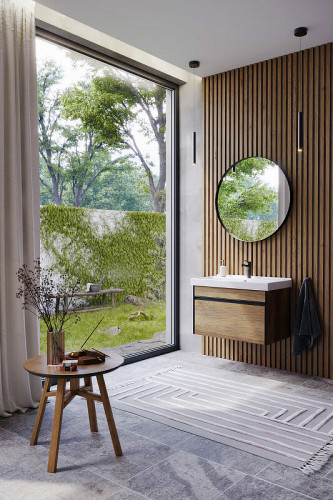 Тумба под раковину Aqwella Urban 80 URB0108DB подвесная Дуб балтийский МДФ / ЛДСП