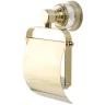 Держатель туалетной бумаги Boheme Aura 10241-G с крышкой Золото