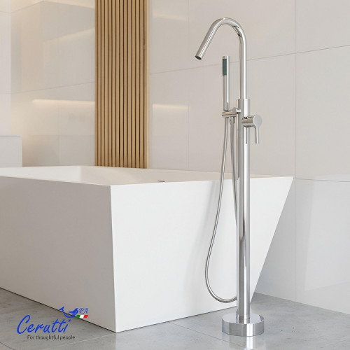 Смеситель для ванны Ceruttispa Селла (Sella) CT12134 12134 цвет Хром
