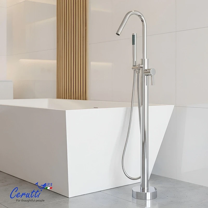 Смеситель для ванны Ceruttispa Селла (Sella) CT12134 12134 цвет Хром