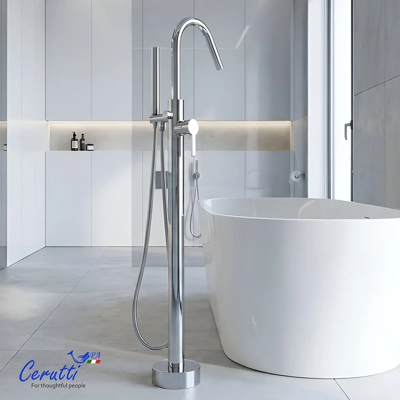 Смеситель для ванны Ceruttispa Селла (Sella) CT12134 12134 цвет Хром
