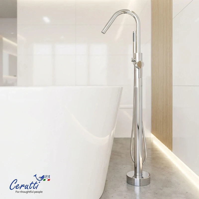 Смеситель для ванны Ceruttispa Селла (Sella) CT12134 12134 цвет Хром