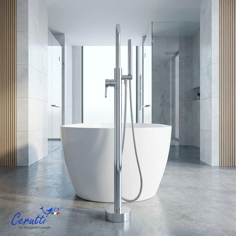 Смеситель для ванны Ceruttispa Селла (Sella) CT12134 12134 цвет Хром