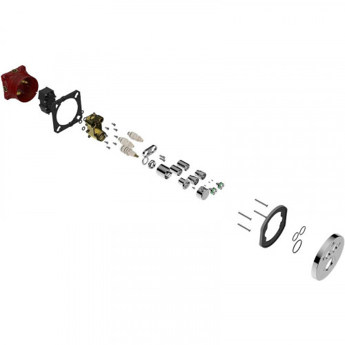 Смеситель для душа Vincea VSCV-322T-MCH с термостатом Хром латунь встраиваемый