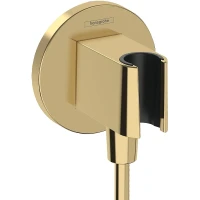 Шланговое подключение Hansgrohe FixFit S 26888990 Полированное золото пластик на стену