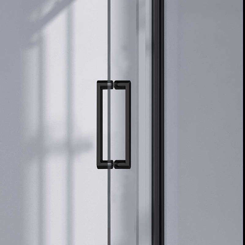 Душевой уголок Vincea Como-N 120x90 VSR-4CN9012CLB профиль Черный стекло прозрачное