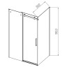 Душевой уголок Vincea Como-N 120x90 VSR-4CN9012CLB профиль Черный стекло прозрачное