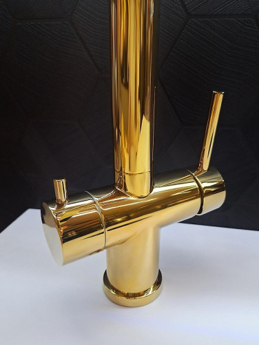 Смеситель для кухни AltroBagno Flusso 050205 Gl цвет Золото