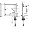 Смеситель для раковины Hansgrohe Finoris 76060000 Хром латунь