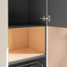 Шкаф пенал Vitra Root 40 R 66231 подвесной с бельевое корзиной Белый глянцевый МДФ / ЛДСП