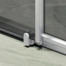 Душевая дверь Maybah Glass MGD-1284-5 1200x1950 раздвижная профиль Хром матовый стекло графитовое
