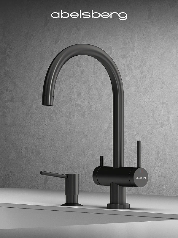 Смеситель для кухни Abelsberg Aera AWF70029GM цвет Космическая сталь