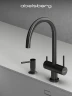 Смеситель для кухни Abelsberg Aera AWF70029GM цвет Космическая сталь