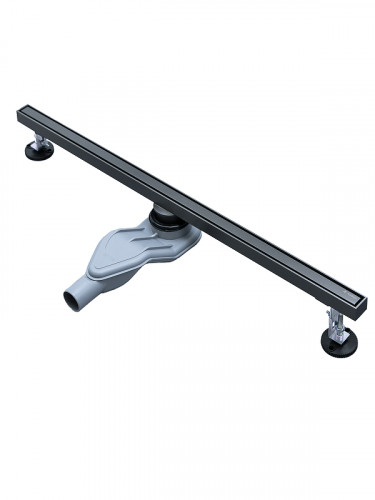 Душевой лоток AltroBagno Supremo 80 071235 GM с решеткой цвет Оружейная сталь / под плитку