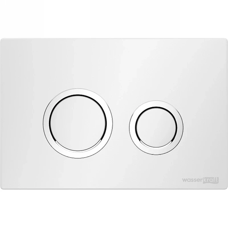 Инсталляция WasserKRAFT Aller 10TLT.010.ME.WH01 для унитаза с Белой клавишей смыва нержавеющая сталь
