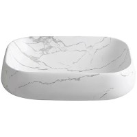 Раковина-чаша Ceruttispa 57 CR0086 MMW2 СТ9548 Белый матовый мрамор фарфор накладная