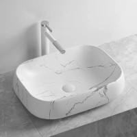 Раковина-чаша Ceruttispa 57 CR0086 MMW2 СТ9548 Белый матовый мрамор фарфор накладная