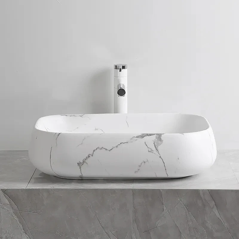 Раковина-чаша Ceruttispa 57 CR0086 MMW2 СТ9548 Белый матовый мрамор фарфор накладная