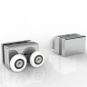 Душевая дверь Black&White Stellar Wind SX715 130 7151200 профиль Хром стекло прозрачное