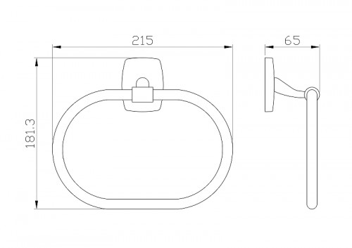 Кольцо для полотенец Wonzon &amp; Woghand Porto WW-1003 цвет Хром
