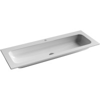 Раковина Ceramicanova Grace 120 CN7017 Белая фарфор полувстраиваемая